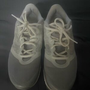 Nike White/Gray Athletic Sneakers